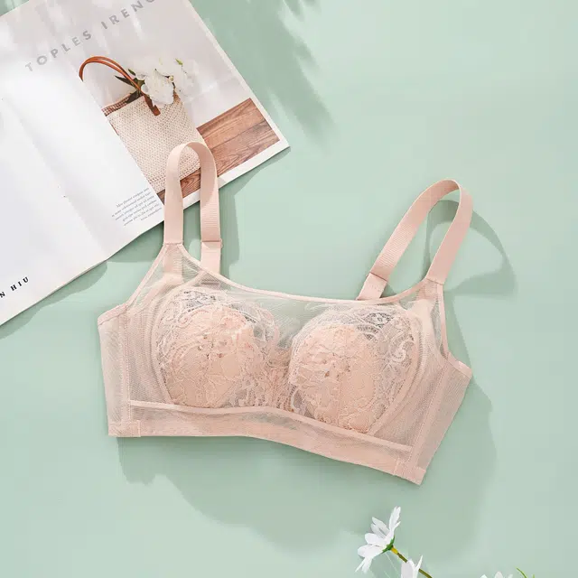 古今 大胸显小聚拢软钢圈凉感蕾丝兔耳杯文胸 女款