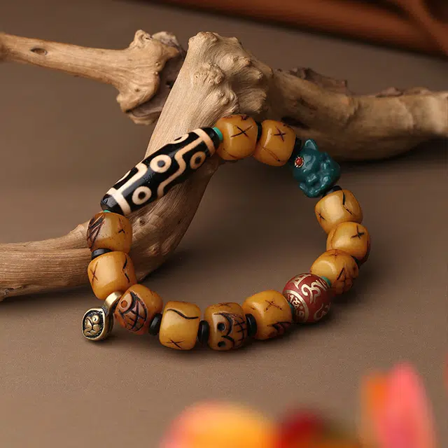 布达拉宫 文玩盘玩手持 牛骨 手串 男女同款情侣款