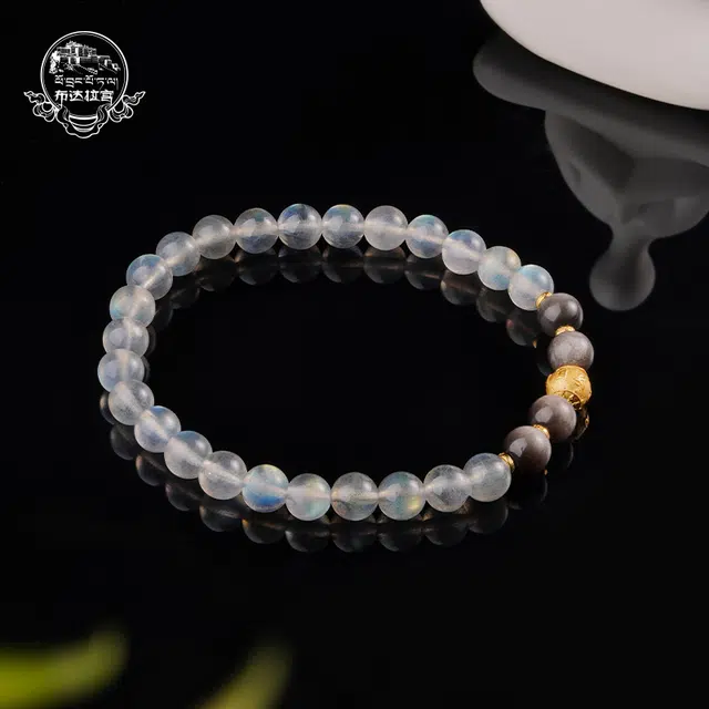 布达拉宫 精准桃花六字真言转运珠小众事业有成 水晶 手串 男女同款情侣款