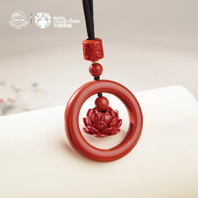 【布达拉宫文创】 布达拉宫 莲花佩饰 莲年吉祥 朱事大吉心之所向事事顺遂#平安#好运 朱砂 吊坠 男女同款情侣款