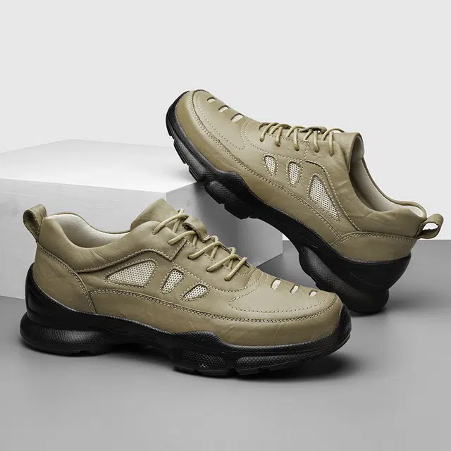 八哥 舒适户外 健步百搭 轻便增高防滑 低帮 生活休闲鞋 男女同款