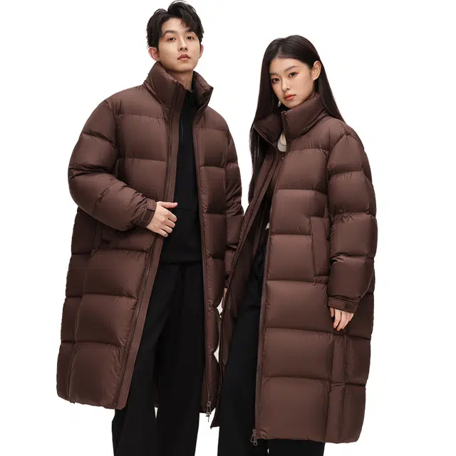 雅鹿 云朵泡芙情况长款外套过膝羽绒服 男女同款