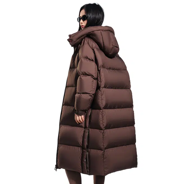 雅鹿 云朵泡芙情况长款外套过膝羽绒服 男女同款