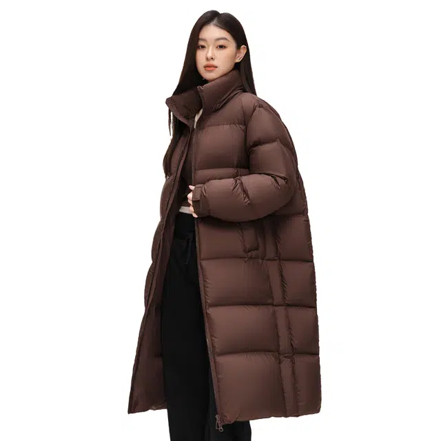 雅鹿 云朵泡芙情况长款外套过膝羽绒服 男女同款