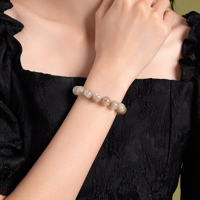 金桂福 浮光 招财进宝 温婉文艺甜美可爱#好运天然 绿幽灵 手串 男女同款情侣款