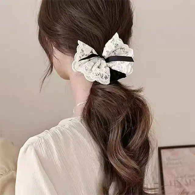 简应舒 甜美 蕾丝 发圈 男女同款情侣款