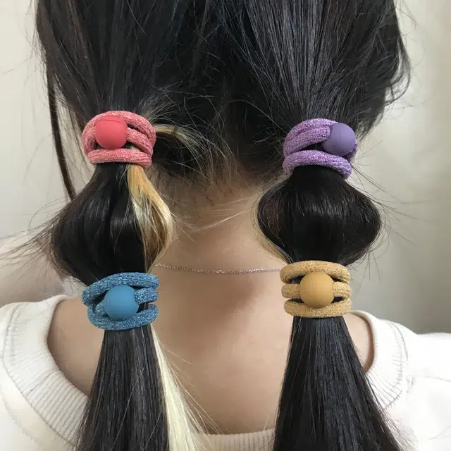 简应舒 简约耐用 亚克力 头绳 男女同款情侣款