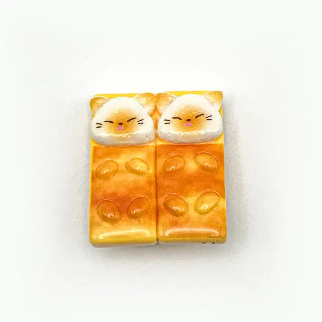 简应舒 食玩饼干面包可爱 树脂 发夹 男女同款情侣款