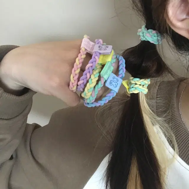 简应舒 高弹力耐用 尼龙 发圈 男女同款情侣款
