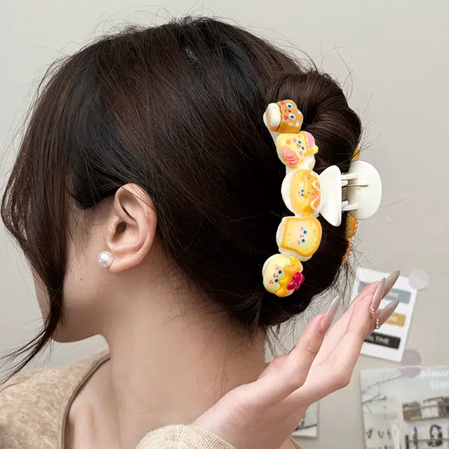 简应舒 卡通饼干造型可爱时尚 树脂 发夹 男女同款情侣款