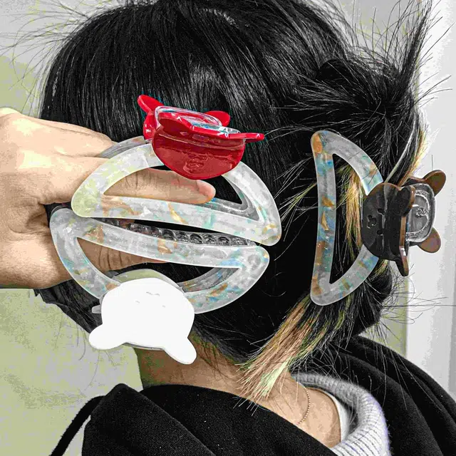 简应舒 时尚百搭高品质 亚克力 发夹 男女同款情侣款