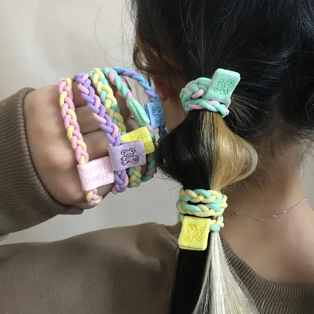 简应舒 高弹力耐用 尼龙 发圈 男女同款情侣款