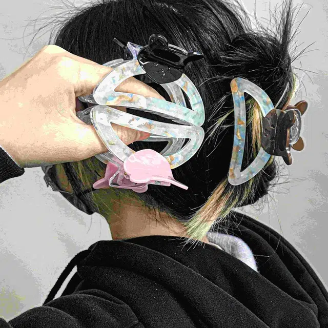 简应舒 时尚百搭高品质 亚克力 发夹 男女同款情侣款