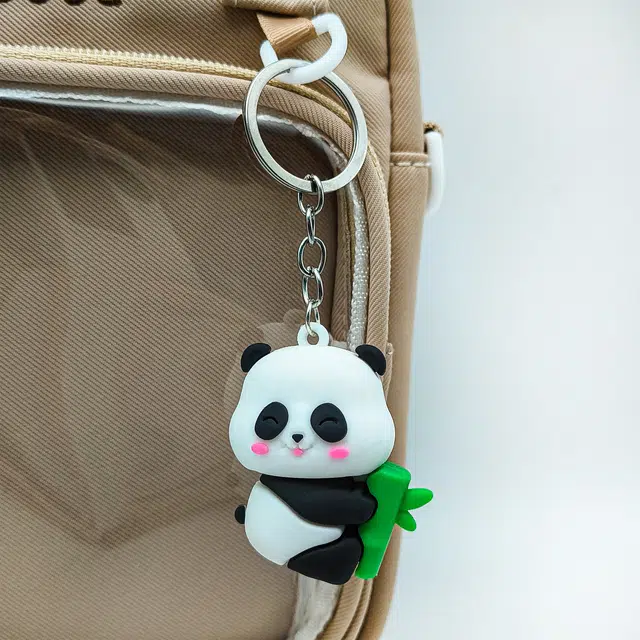 简应舒 包包卡通熊猫零钱包 塑料 挂件 男女同款情侣款