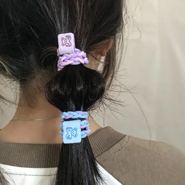 简应舒 高弹力耐用 尼龙 发圈 男女同款情侣款