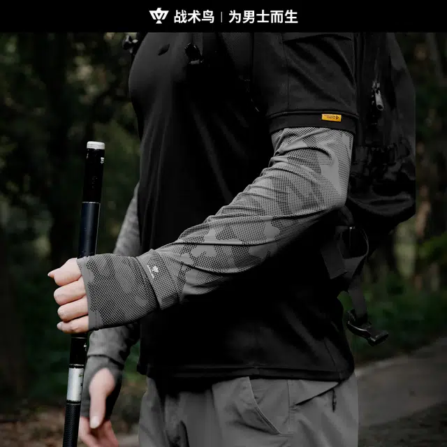 战术鸟 真冰丝防紫外线 锦纶 防晒袖 男女同款情侣款