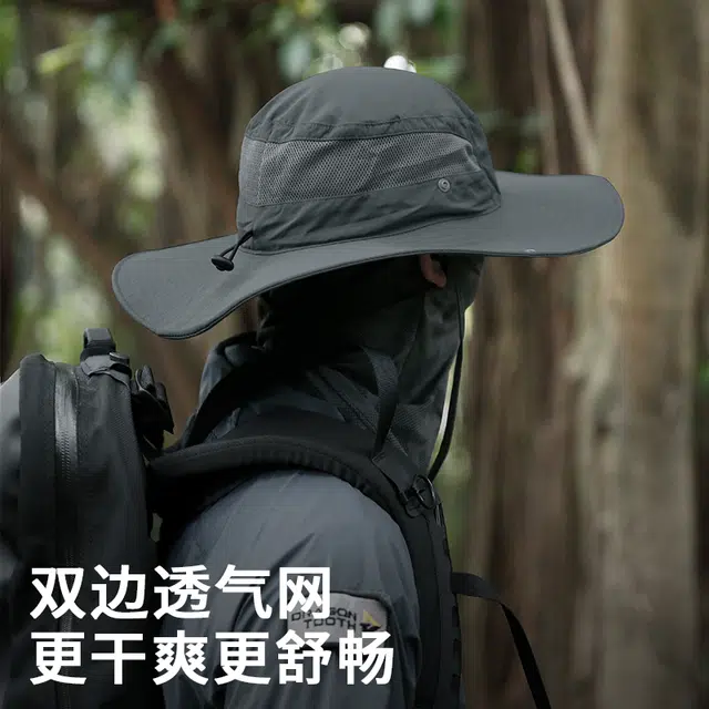 战术鸟 轻薄户外遮阳 锦纶 渔夫帽 男女同款情侣款