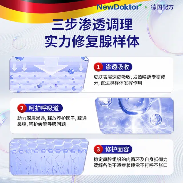 纽医生 小儿腺样体贴 口鼻呼吸闭口闭嘴贴张嘴睡觉肥大儿童防打呼噜矫正贴呼吸通气调理