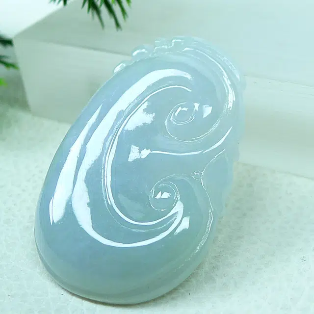 芳翠缘 细腻如意 如意挂件 糯种 翡翠吊坠 男女同款情侣款