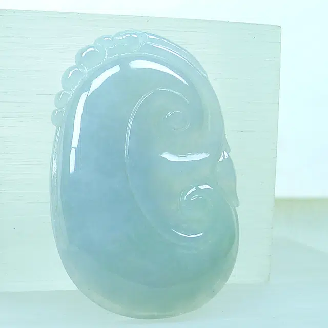 芳翠缘 细腻如意 如意挂件 糯种 翡翠吊坠 男女同款情侣款