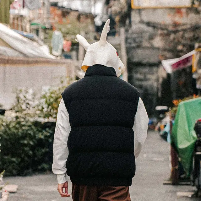 兔先森 加厚保暖面包服立领收腰宽松马甲 男女同款