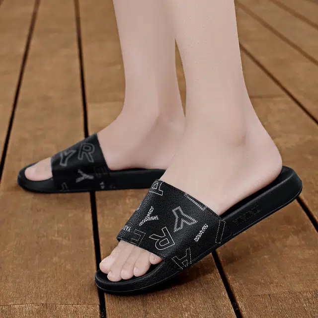 依米奴 夏日清爽 户外外穿 高颜值 时尚潮流 舒适 低调百搭 日常通勤  简约帅气 轻便柔软 居家室内 橡胶 防磨一字拖鞋 男款