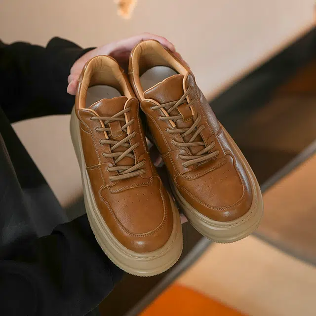 依米奴 牛剖层革 高颜值 时尚潮流 脚感舒适 低调 休闲鞋 男款