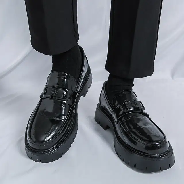 依米奴 牛皮革 高颜值 时尚潮流 脚感舒适 低调 休闲鞋 男款