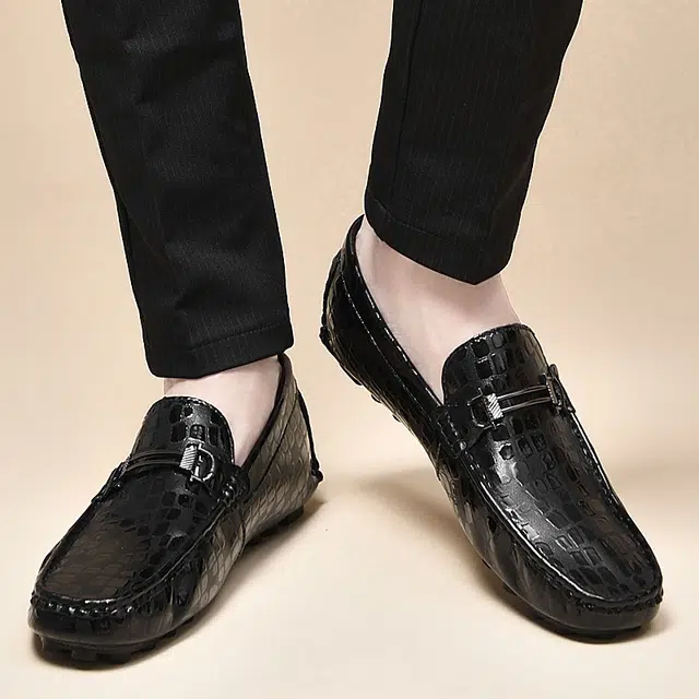 依米奴 二层牛皮 高颜值 潮流 简约百搭气质简约精致 高级感 豆豆鞋 男款