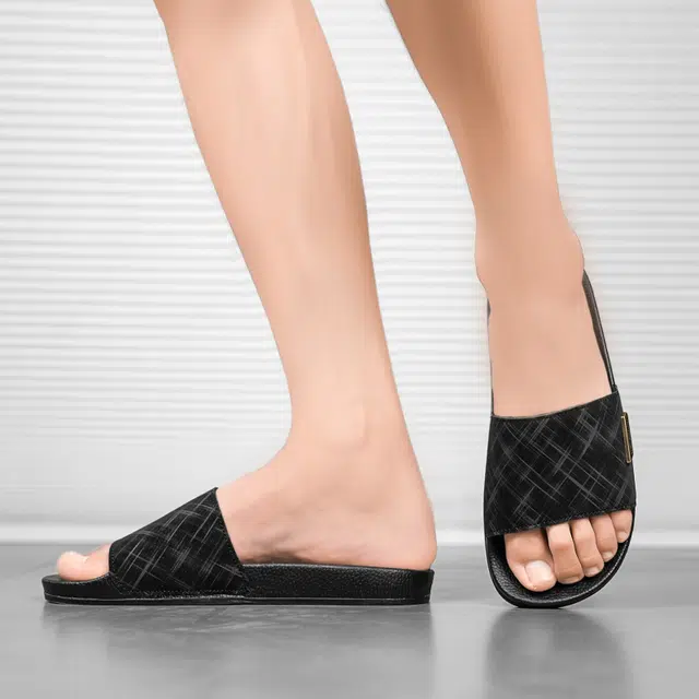 依米奴 高颜值 时尚潮流舒适 低调百搭 日常通勤一字拖鞋 男款