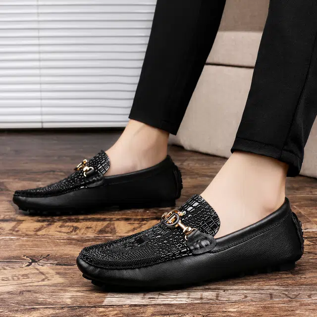 依米奴 高颜值 时尚潮流低调百搭 日常通勤 豆豆鞋 男款