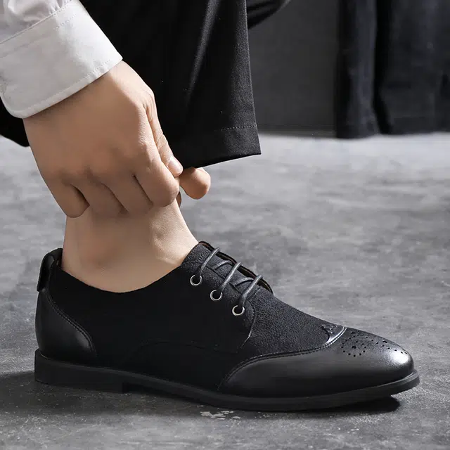 依米奴 牛皮革 高颜值 时尚潮流 舒适百搭 日常通勤简约 休闲鞋 男款