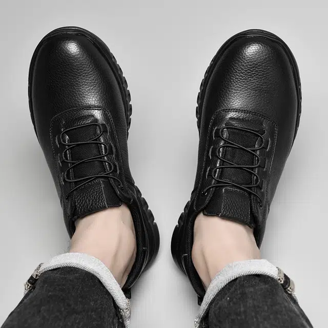 黑武士质感依米奴 头层牛皮 高颜值 户外外穿 舒适百搭 轻便轻盈 时尚潮流 英伦风 商务正装 增高显瘦 日常通勤 男士休闲 男款