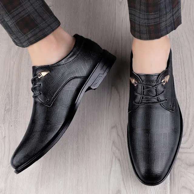 依米奴 牛皮 时尚潮流 舒适 百搭 日常通勤  简约 正装皮鞋 男款