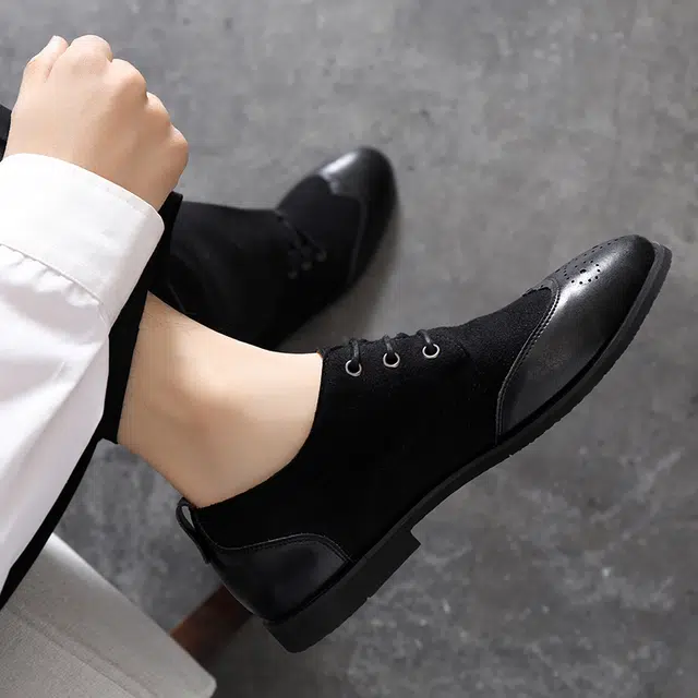 依米奴 牛皮革 高颜值 时尚潮流 舒适百搭 日常通勤简约 休闲鞋 男款