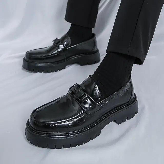 依米奴 牛皮革 高颜值 时尚潮流 脚感舒适 低调 休闲鞋 男款