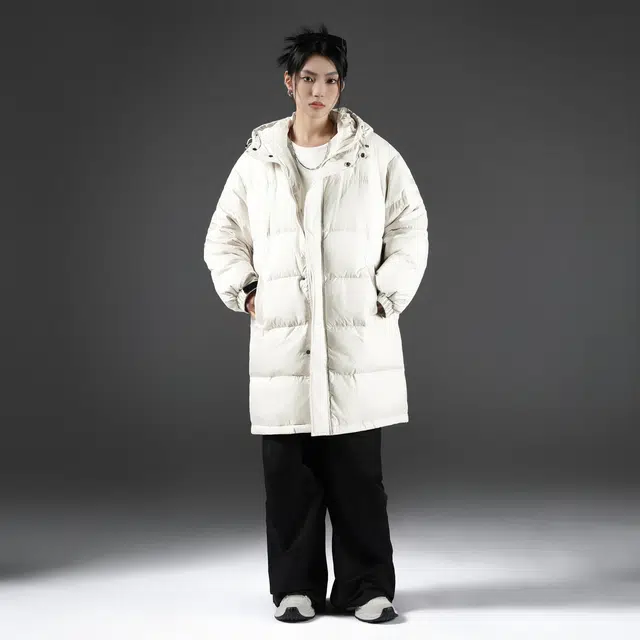 雅鹿优选 基础款简约纯色面包服中长款加厚保暖户外旅游羽绒服 男女同款