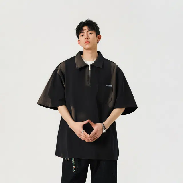 FAKE VINTAGE CleanfitTPolo