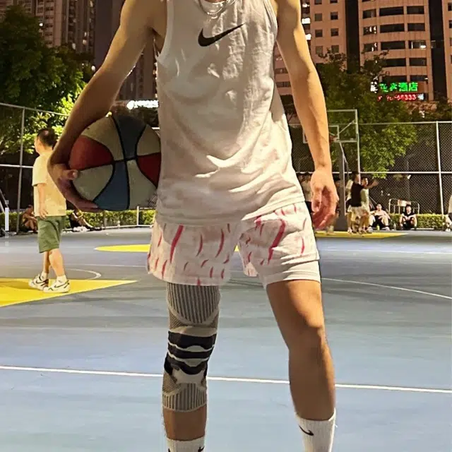 哲源 美式复古条纹碎花柳叶系列设计亲肤舒适网眼运动健身户外篮球休闲短裤 男女同款