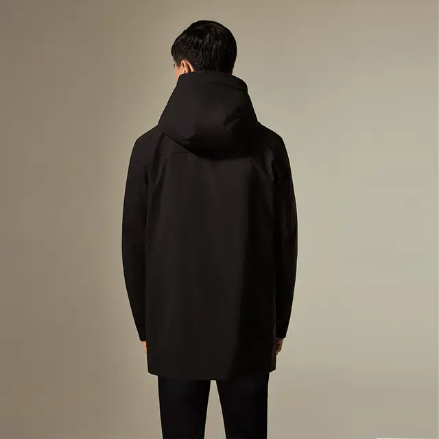 迪柯尼 商务休闲保暖羽绒服 男款 黑色