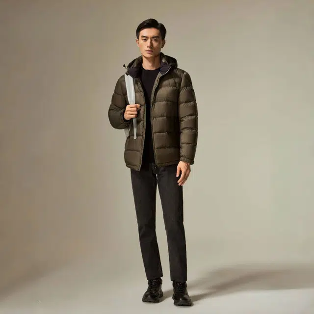 迪柯尼 时尚保暖纯色毛衣 男款