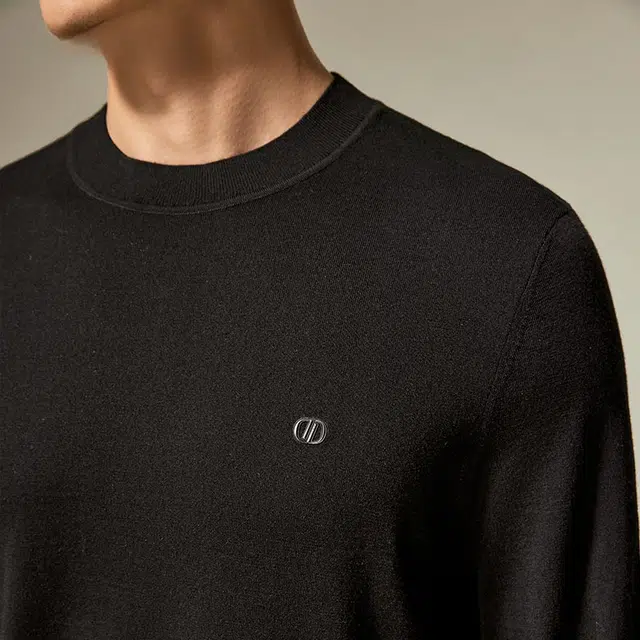 迪柯尼 时尚保暖纯色毛衣 男款