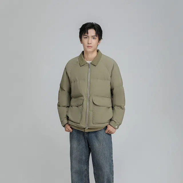 雅鹿 假两件短款时尚款羽绒服 男款