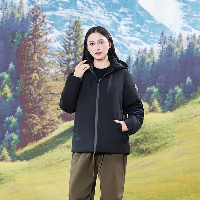 雅鹿 加厚防寒户外工装羽绒服 男女同款