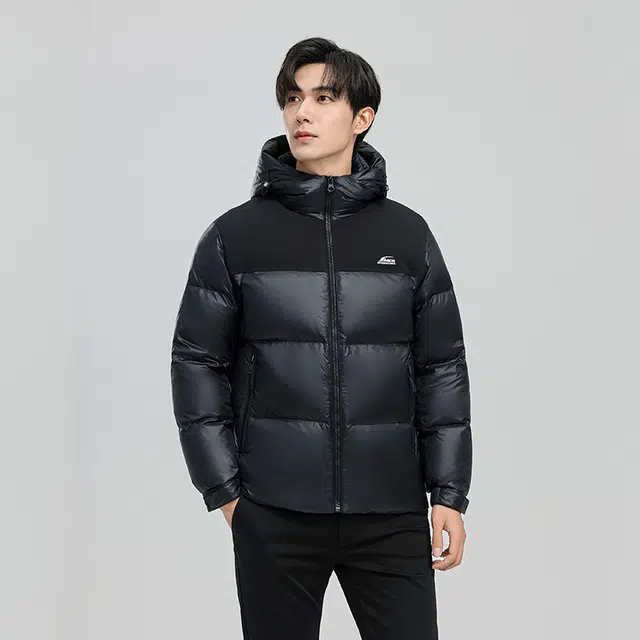 雅鹿 连帽时尚保暖百搭休闲羽绒服 男款