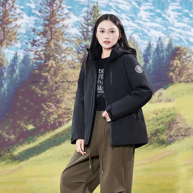 雅鹿 加厚防寒户外工装羽绒服 男女同款