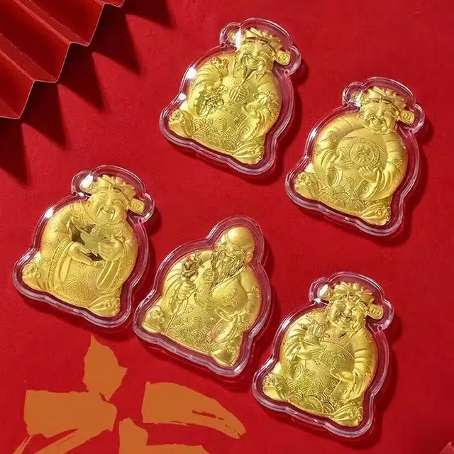 蒂蔻珠宝 福禄寿喜财大福 礼盒收藏送礼 足金 一口价 黄金摆件 男女同款情侣款