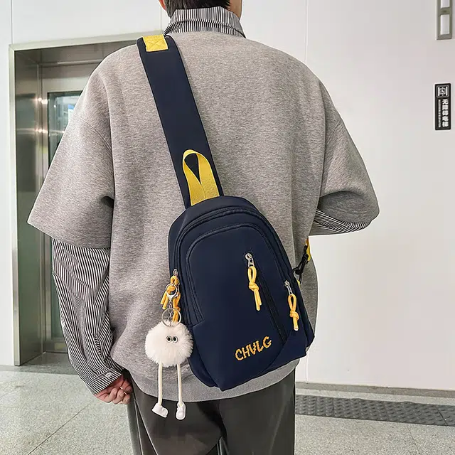 垣途者 日系休闲百搭斜挎包单肩运动背包 尼龙 胸包 常规 男女同款情侣款 多色