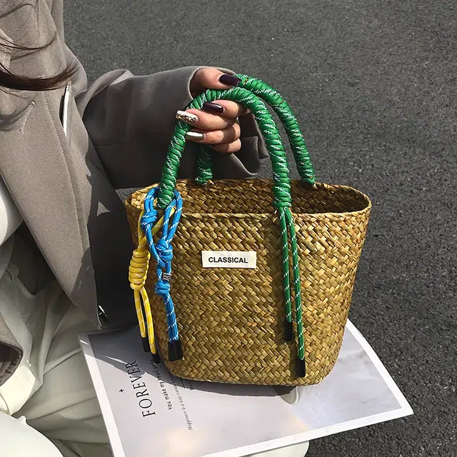 垣途者 草编包小众海边度假沙滩包 编织 手提包 女款 多色