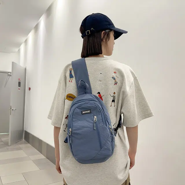 垣途者 日系简约休闲潮牌运动 尼龙 胸包 男女同款情侣款 多色